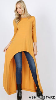 High-Low Longline Total Body Top - Multiple Colors!